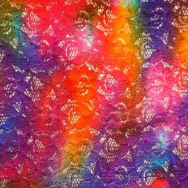 Tie Dye Batik Lace RAINBOW